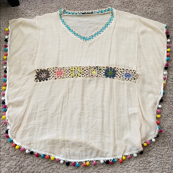 Annabelle Tops - Crochet Blouse/Swim Cover Up